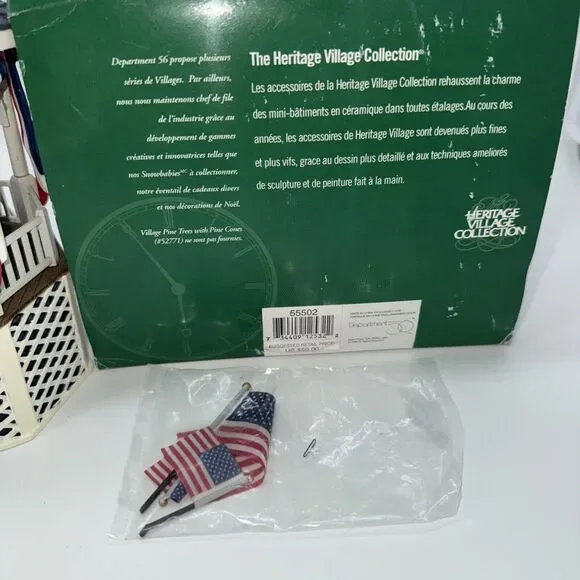 Department 56 Heritage Village Stars And Stripes Forever Music Box Gazebo 55502